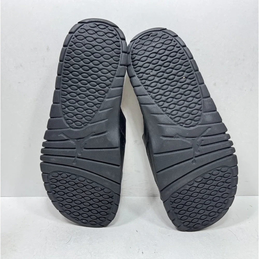 Nike Jordan Hydro VI Retro Slide Sandals Mens Size 12 Black Silver 630752-001